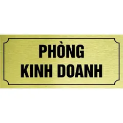 Bảng tên phòng chức danh dán cửa chất liệu nhôm alu vàng cao cấp, tặng kèm keo dán, có hỗ trợ thiết kế theo yêu cầu
