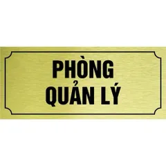 Bảng tên phòng chức danh dán cửa chất liệu nhôm alu vàng cao cấp, tặng kèm keo dán, có hỗ trợ thiết kế theo yêu cầu