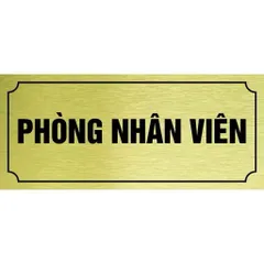 Bảng tên phòng chức danh dán cửa chất liệu nhôm alu vàng cao cấp, tặng kèm keo dán, có hỗ trợ thiết kế theo yêu cầu