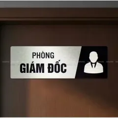 Bảng alu bạc xước bảng phòng chức năng bảng chỉ dẫn in uv có sẵn keo dính mặt sau, thiết kế và in mẫu theo yêu cầu