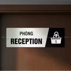 Bảng alu bạc xước bảng phòng chức năng bảng chỉ dẫn in uv có sẵn keo dính mặt sau, thiết kế và in mẫu theo yêu cầu