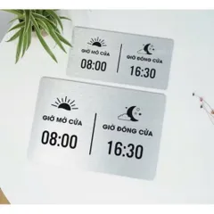 [Bảng Alu] Bảng chỉ dẫn, cảnh báo chất liệu alu bạc xước in uv có sẵn keo dính mặt sau, thiết kế và in mẫu theo yêu cầu