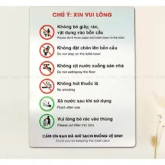[Bảng Alu] Bảng chỉ dẫn, cảnh báo chất liệu alu bạc xước in uv có sẵn keo dính mặt sau, thiết kế và in mẫu theo yêu cầu