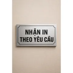 [Bảng Alu] Bảng chỉ dẫn, cảnh báo chất liệu alu bạc xước in uv có sẵn keo dính mặt sau, thiết kế và in mẫu theo yêu cầu