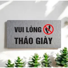 Bảng nhôm alu decor, bảng chỉ dẫn, bảng cảnh báo, in uv theo yêu cầu, tặng kèm keo dán 2 mặt