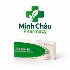 Viên Uống Kháng Dị Ứng, Giảm Viêm Mũi, Mề Đay ALLOR-10 (Hộp 10 vỉ x 10 viên)