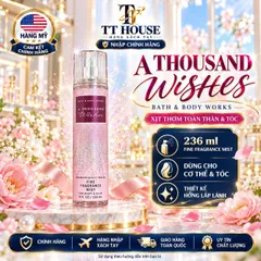 XỊT THƠM TOÀN THÂN BATH & BODY WORKS A THOUSAND WISHES FINE FRAGRANCE MIST 236ML (8 FL OZ) CHUẨN NỘI ĐỊA MỸ