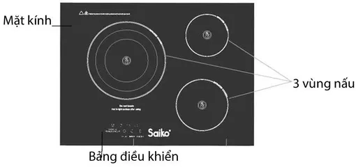 BẾP HỒNG NGOẠI 3 SAIKO IC-5700C