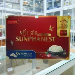 [1 HỘP 6 LỌ] YẾN SÀO KHÁNH HÒA SUNPHANEST – ĐÔNG TRÙNG HẠ THẢO