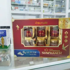 [1 HỘP 6 LỌ] YẾN SÀO KHÁNH HÒA SUNPHANEST – ĐÔNG TRÙNG HẠ THẢO