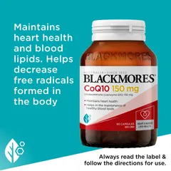 Blackmores Super Strength CoQ10 300mg - Viên uống hỗ trợ tim mạch tăng cường chính hãng Úc
