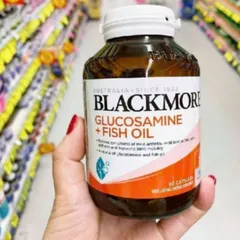 Viên uống Blackmores Glucosamine + Fish Oil |90 viên| Tác động cộng hưởng hướng đến hệ xương khớp/Hệ tim mạch/thần kinh & Kháng viêm toàn thân [S/P Chuẩn Úc]