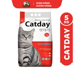 [5KG] Thức Ăn Hạt Cho Mèo CATDAY Dành Cho Mèo Mọi Lứa Tuổi Hàn Quốc