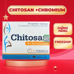 Giảm cân mỡ bụng hiệu quả an toàn CHITOSAN CROM 30 viên nhập khẩu Ba Lan