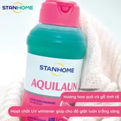 Nước giặt đậm đặc cho đồ len, lụa trắng và sáng màu Stanhome aquilaun super concentre 750ml