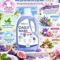 Nước giặt dịu nhẹ cho cả gia đình  phù hợp với làn da nhạy cảm và trẻ nhỏ Stanhome Daily Wash 1500ml