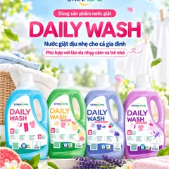 Nước giặt dịu nhẹ cho cả gia đình  phù hợp với làn da nhạy cảm và trẻ nhỏ Stanhome Daily Wash 1500ml