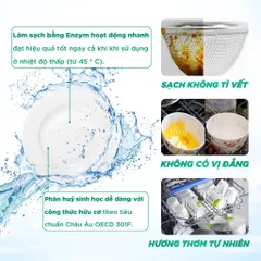 Gel rửa bát đậm đặc chuyên dụng cho máy rửa bát All in One Stanhome DISH GEL 500ml - nhập khẩu Pháp