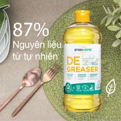 Nước rửa chén, tẩy rửa dầu mỡ từ tự nhiên cho da nhạy cảm Stanhome degreaser Ecolabel 750ml