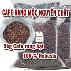 Combo 5kg cà phê hạt rang mộc, cà phê hạt, cà phê hạt nguyên chất, cafe hạt, cà phê hạt giá sỉ