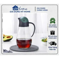 Bình Thủy Tinh Rót Dầu LocknLock CKO201 550ml nắp xanh 878363