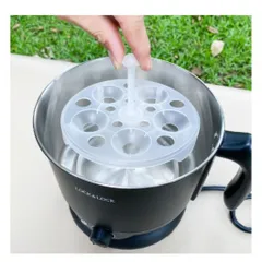 NỒI LẨU ĐIỆN ĐA NĂNG, CA NẤU MÌ MINI LOCK&LOCK Multi Pot 1.2L EJP316BLK