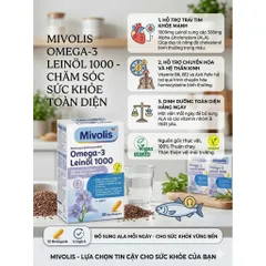Omega 3 Mivolis từ dầu hạt lanh - 30V