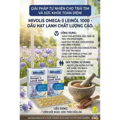 Omega 3 Mivolis từ dầu hạt lanh - 30V