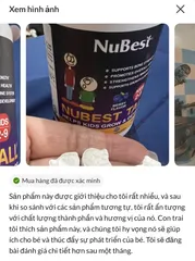 Viên nhai hỗ trợ chiều cao cho bé Nubest 2-9 tuổi - Hàng Mỹ