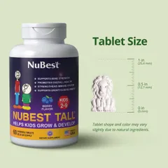 Viên nhai hỗ trợ chiều cao cho bé Nubest 2-9 tuổi - Hàng Mỹ