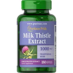 Viên uống thải độc gan Milk Thistle Extract Puritan’s Pride 1000 mg 180 viên - Hàng Mỹ.