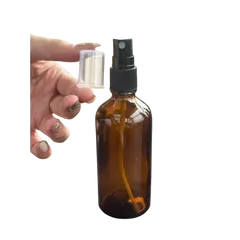 Lọ thủy tinh 100ml nâu, nắp xịt