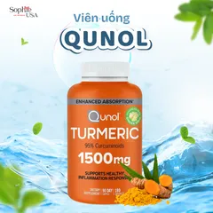 (HỎA TỐC) VIÊN UỐNG TINH CHẤT NGHỆ QUNOL TURMERIC 1500MG 220 VIÊN HÀNG MỸ