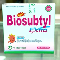 BIOSUBTYL EXTRA giúp cân bằng vi khuẩn đường ruột, giúp hấp thụ và tiêu hóa tốt hơn, bổ sung vi khuẩn có lợi 