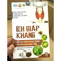 Ích giáp khang tỏi đen hỗ trợ giảm u tuyến giáp lành tính viên 