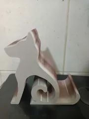 Giá Đỡ Điện Thoại Hình Chú Chó In 3D Đa Sắc – Khắc Tên Theo Yêu Cầu, Decor Bàn Làm Việc Độc Đáo