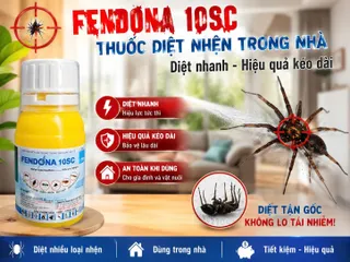 FENDONA 10SC - 50ml - Thuốc diệt Nhện trong nhà, văn phòng, không mùi, an toàn