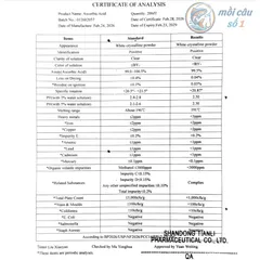 Vitamin C 99% - Acid giúp giảm stress, Tăng miễn dịch và đề kháng cho Tôm, Cá, thủy sản, vật nuôi