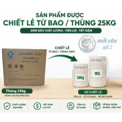 Vitamin C 99% - Acid giúp giảm stress, Tăng miễn dịch và đề kháng cho Tôm, Cá, thủy sản, vật nuôi