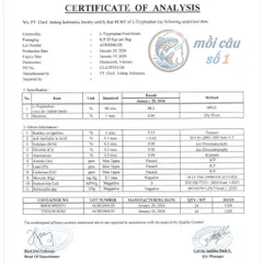 L-Tryptophan 98% - Axit amin hỗ trợ tăng trưởng & miễn dịch cho Heo, Bò, Dê, Gà, Vịt | Phụ gia chăn nuôi