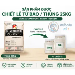 DL-Methionine 99% - Amino Acid hỗ trợ sinh trưởng, cân đối dinh dưỡng cho Heo, Bò, Gà, Tôm, Cá | Chăn nuôi, Thủy sản