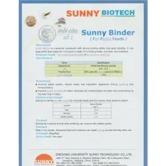 Sunny Binder - chất tạo kết dính thức ăn cho cá, tôm, chăn nuôi, thủy sản - Giúp thức ăn lâu tan, tiết kiệm, hiệu quả