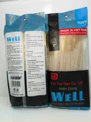 Miến dong riềng đỏ tự nhiên sợi nhỏ - Gói 500Gram [WELL]