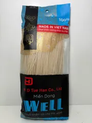 Miến dong riềng đỏ tự nhiên sợi nhỏ - Gói 500Gram [WELL]