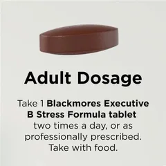 Blackmores Executive B Stress - Hỗ trợ chức năng hệ thần kinh giảm căng thẳng cải thiện chất lượng giấc ngủ chính hãng Úc