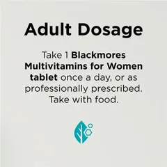 Blackmores Multivitamin For Women - Hỗ trợ hình thành collagen và sức khỏe làn da chính hãng Úc