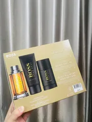 ⚡ Set Nước Hoa Hugo Boss The Scent Nam EDT 100ml + Lăn + Sữa Tắm - Giao Hàng Hỏa Tốc, Tiết Kiệm