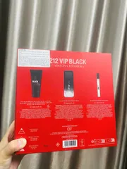 ⚡ Set Carolina Herrera 212 Vip Black EDP nước hoa nam quyến rũ 100ml+10ml+Sữa tắm, giao nhanh
