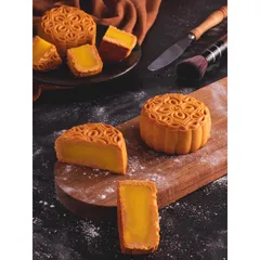 BÁNH TRUNG THU PHÚC TÂM AN - HỘP 4 CÁI - 150G (NHÂN THẬP CẨM, ĐẬU XANH, LÁ DỨA, KHOAI MÔN, SẦU RIÊNG, SỮA DỪA)