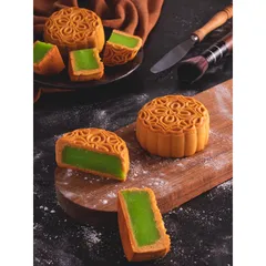 BÁNH TRUNG THU PHÚC TÂM AN - HỘP 4 CÁI - 150G (NHÂN THẬP CẨM, ĐẬU XANH, LÁ DỨA, KHOAI MÔN, SẦU RIÊNG, SỮA DỪA)